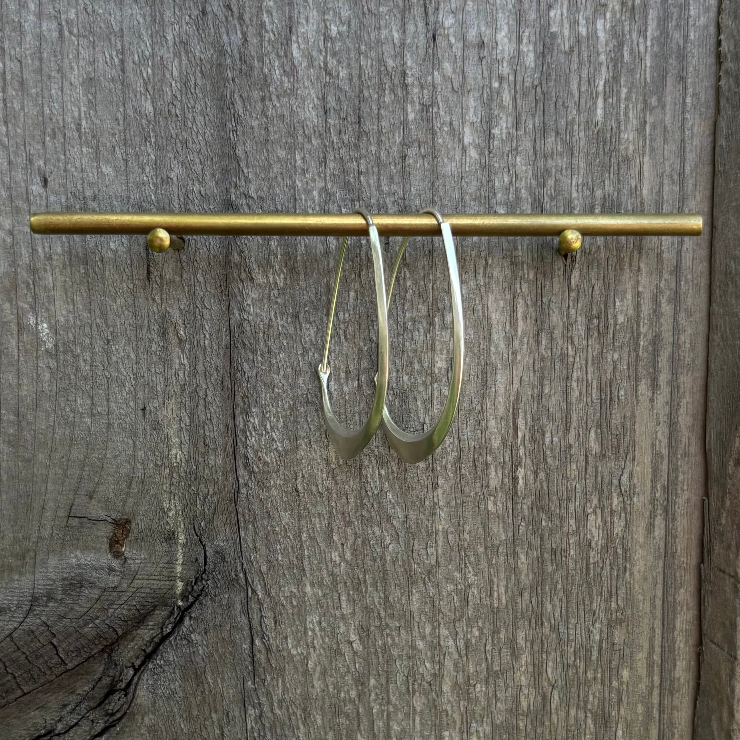 Little Facet Hoops in Bright Sterling Silver