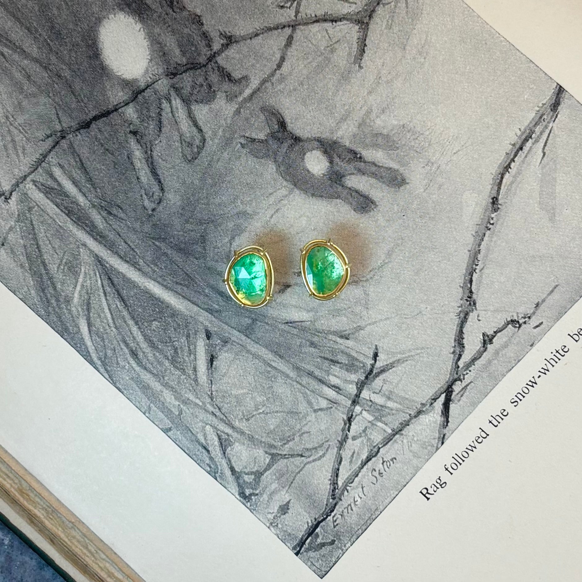Elevated Emerald Earrings