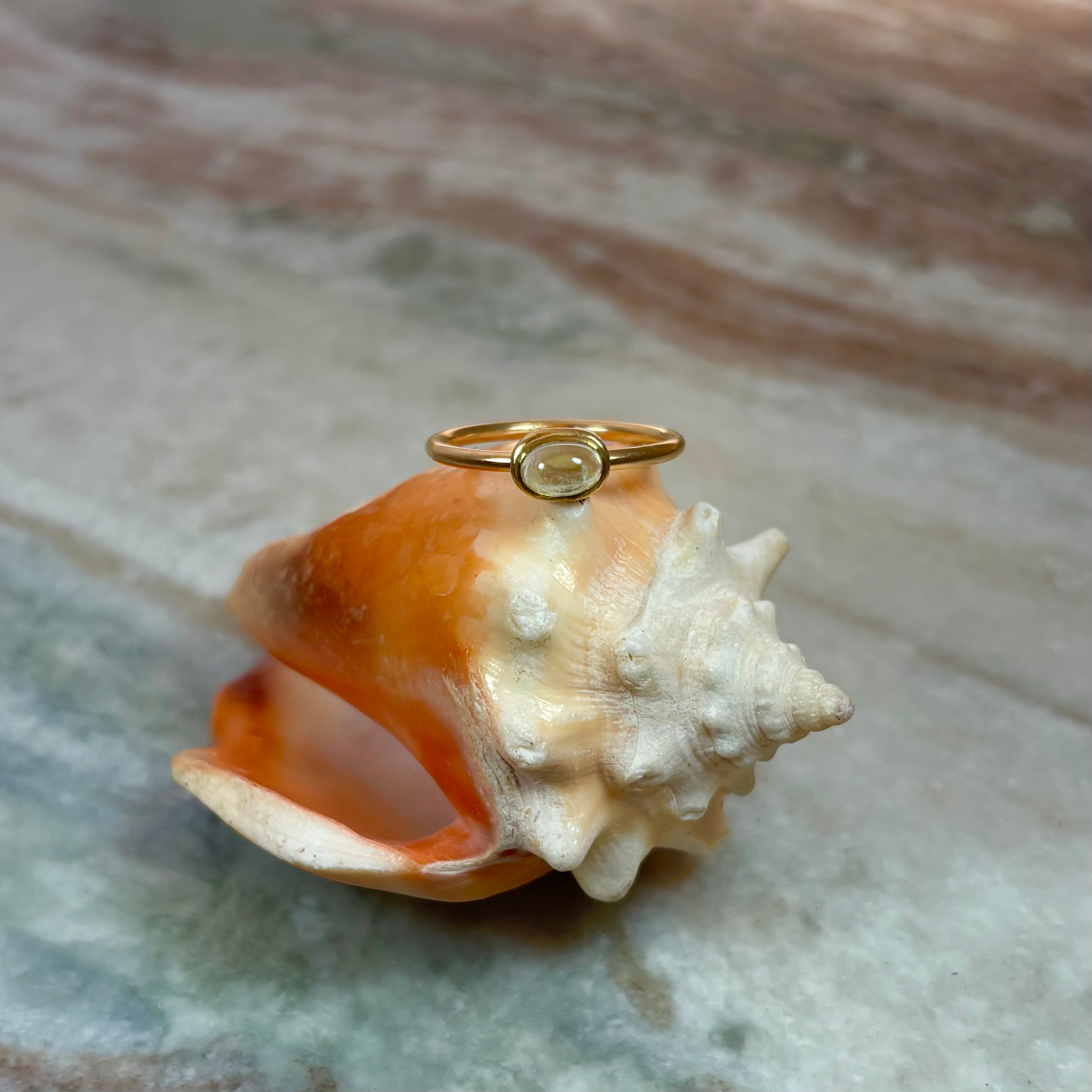 Delicate Moonstone Ring