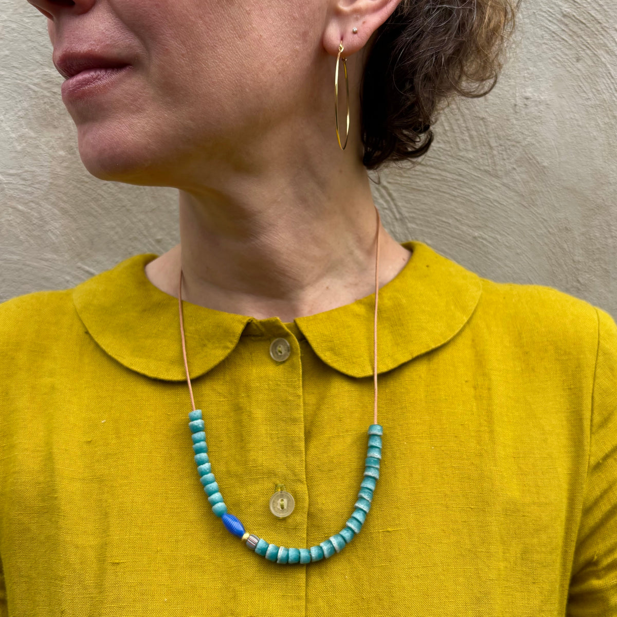 Coastal Slide Necklace in Vintage Vessel