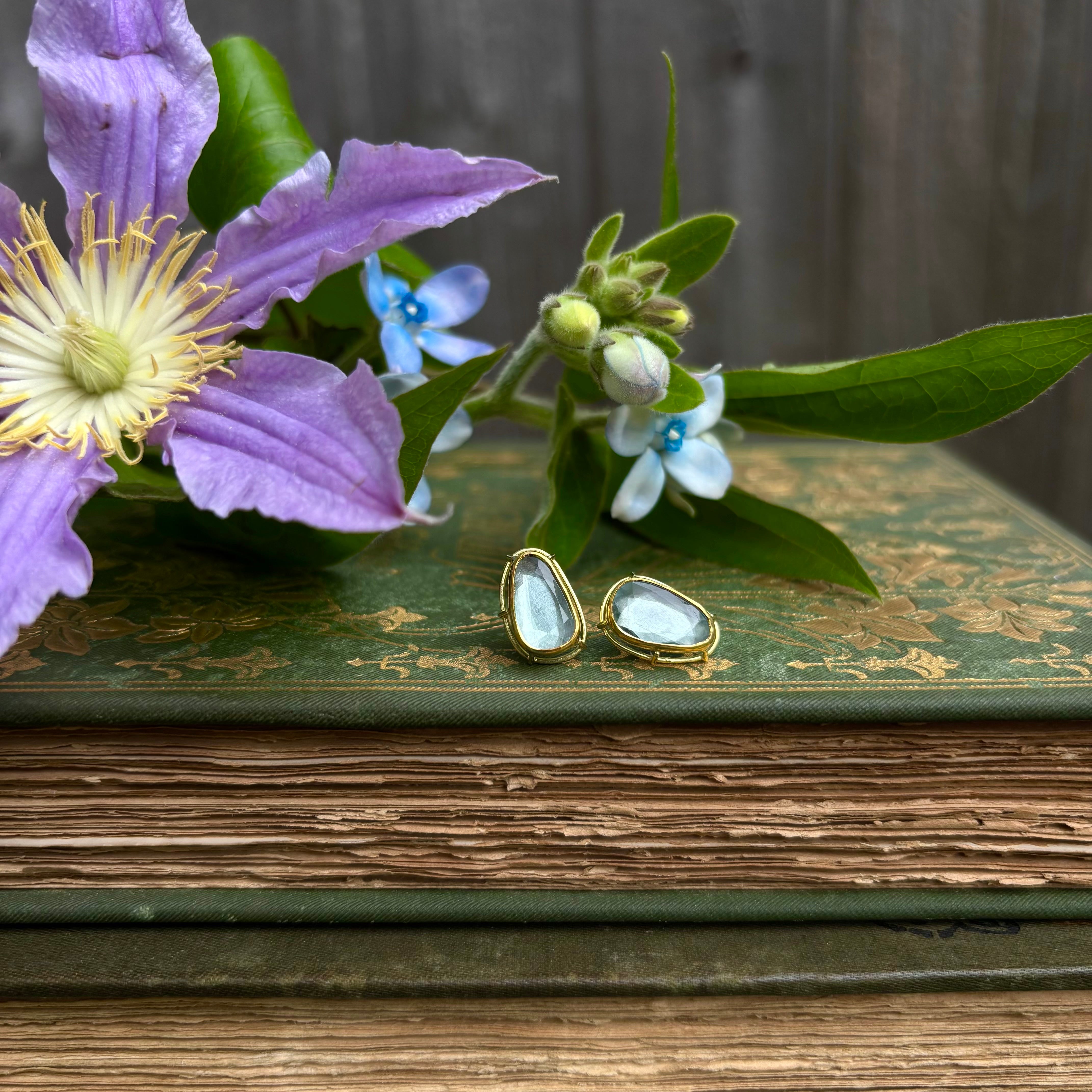 Elevated Aquamarine Earrings