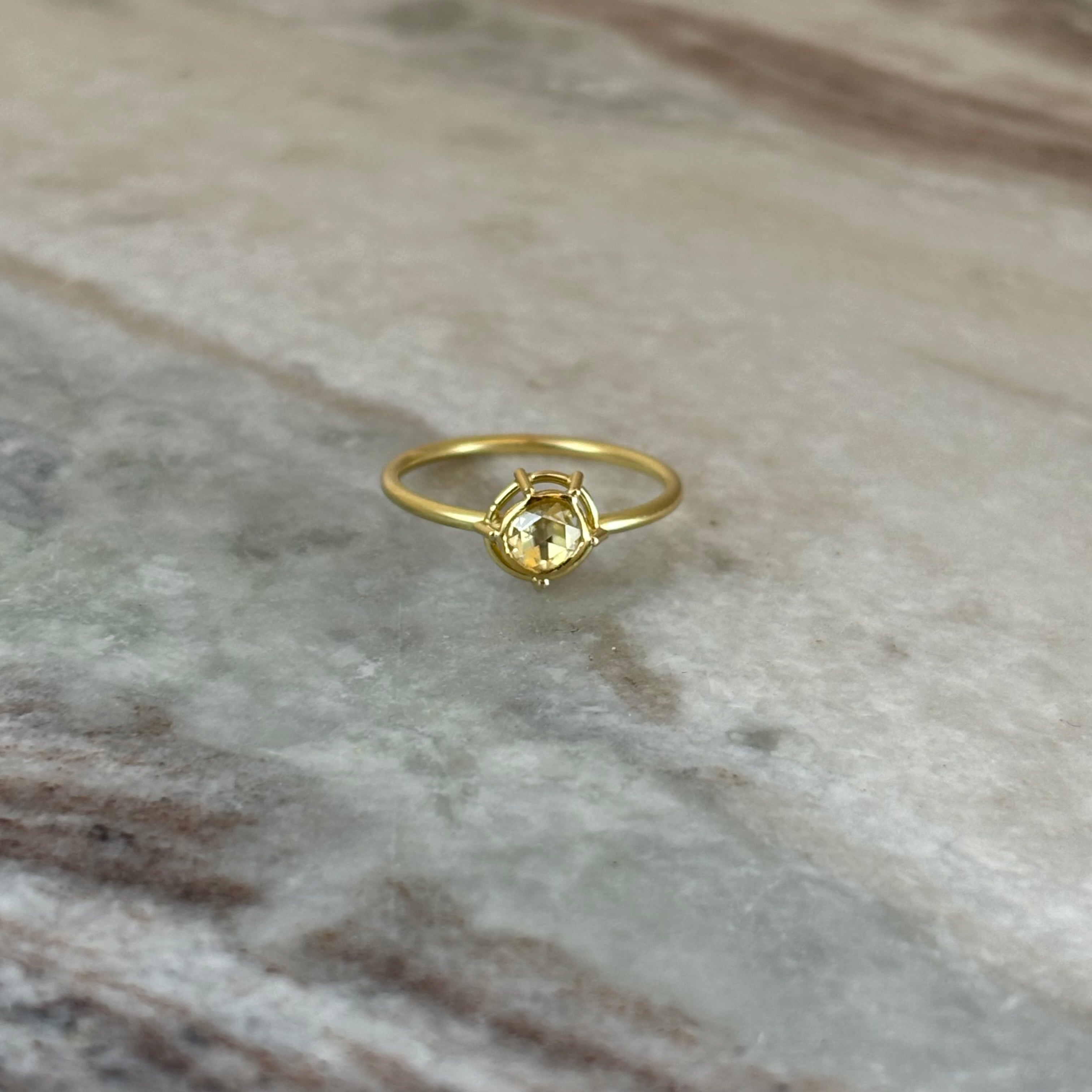 Antique Diamond Ring in 18K & 22K Gold