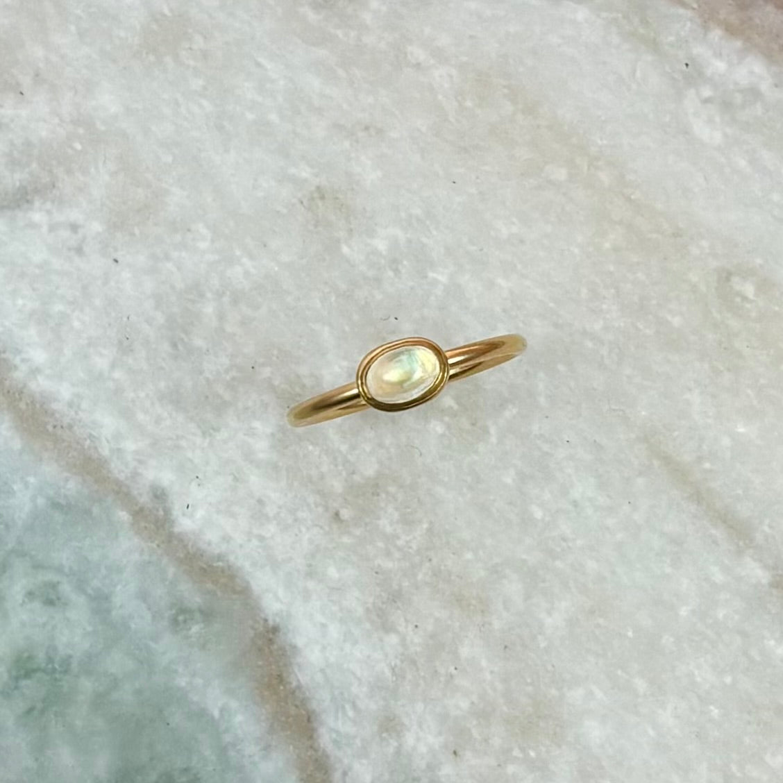 Delicate Moonstone Ring