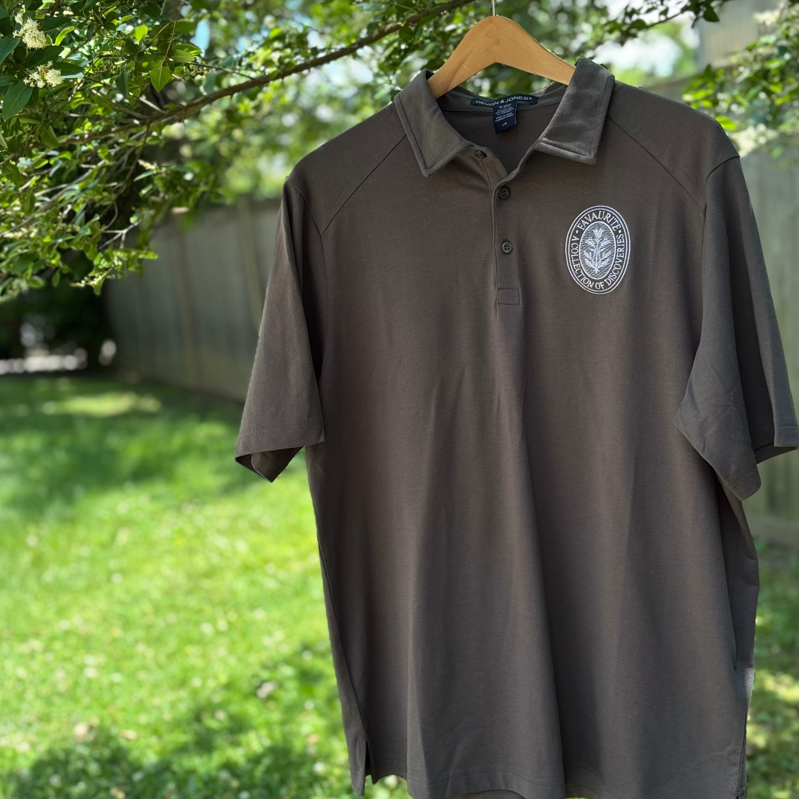 Golf Polo in Graphite