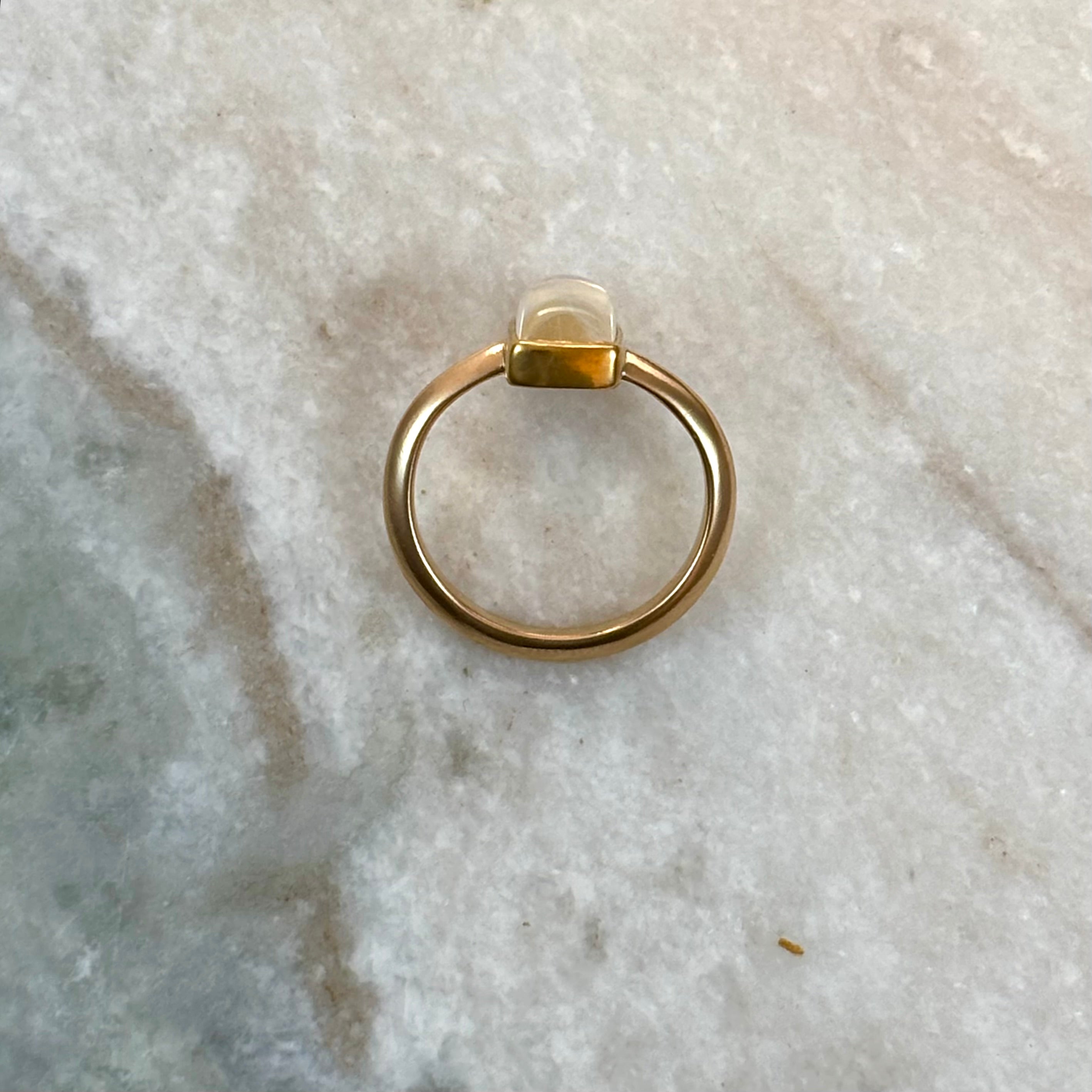 Sugarloaf Moonstone Ring