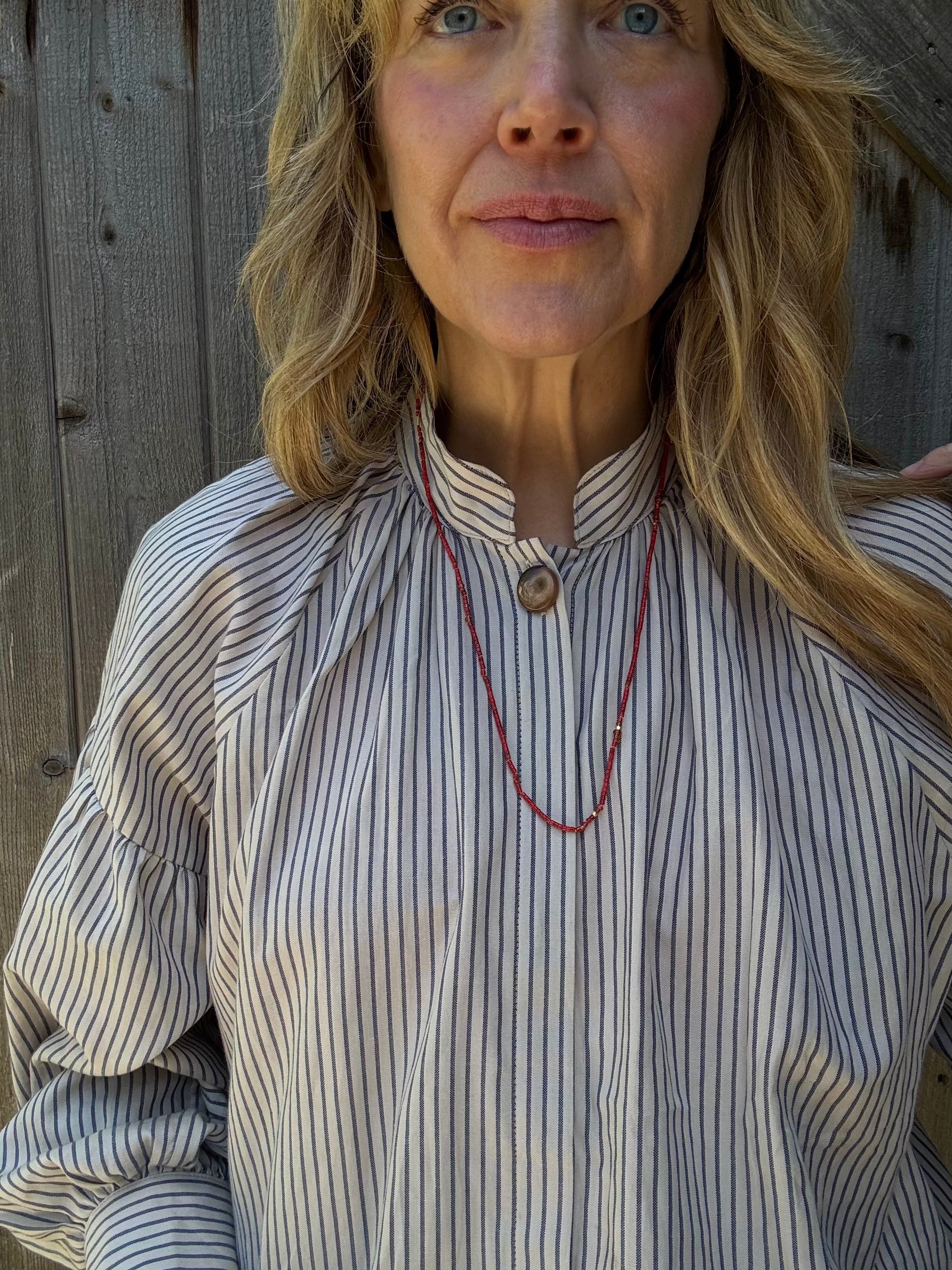 Delicate Coral & High Karat Gold Necklace