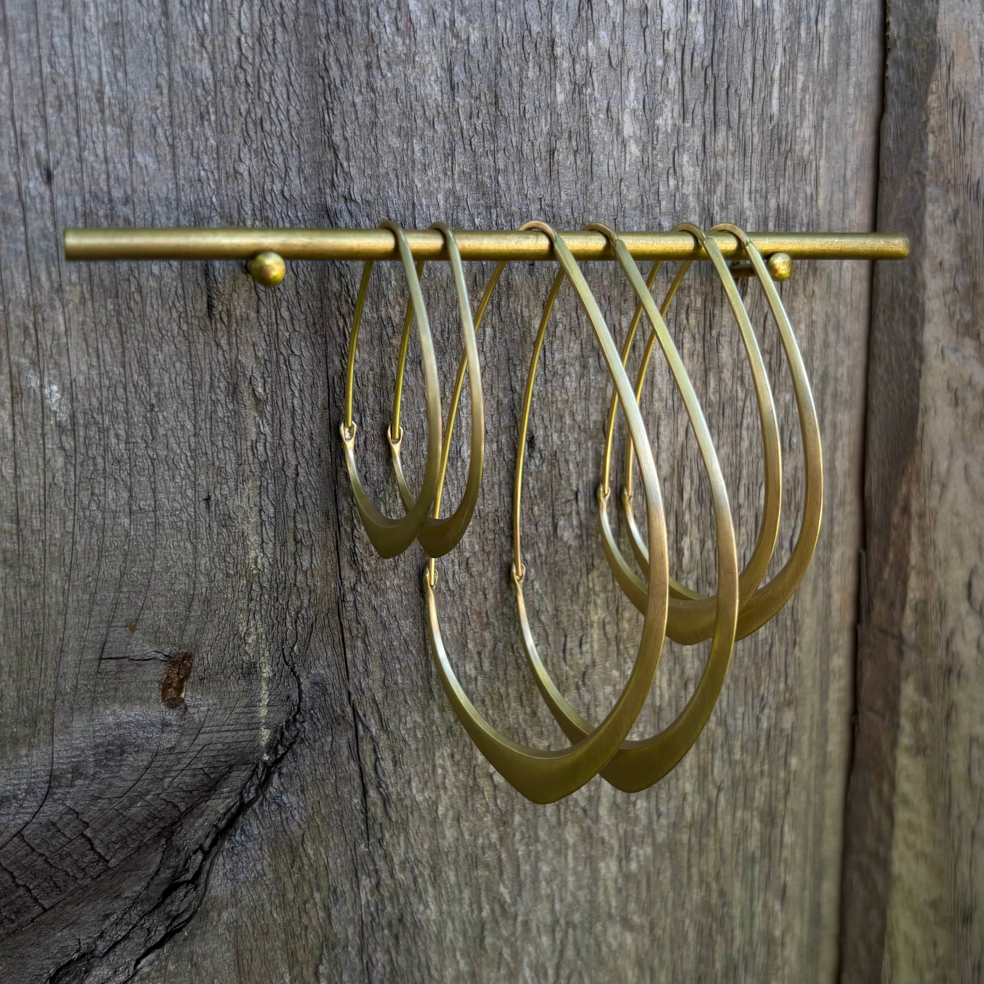 Little Facet Hoops in 14K Gold