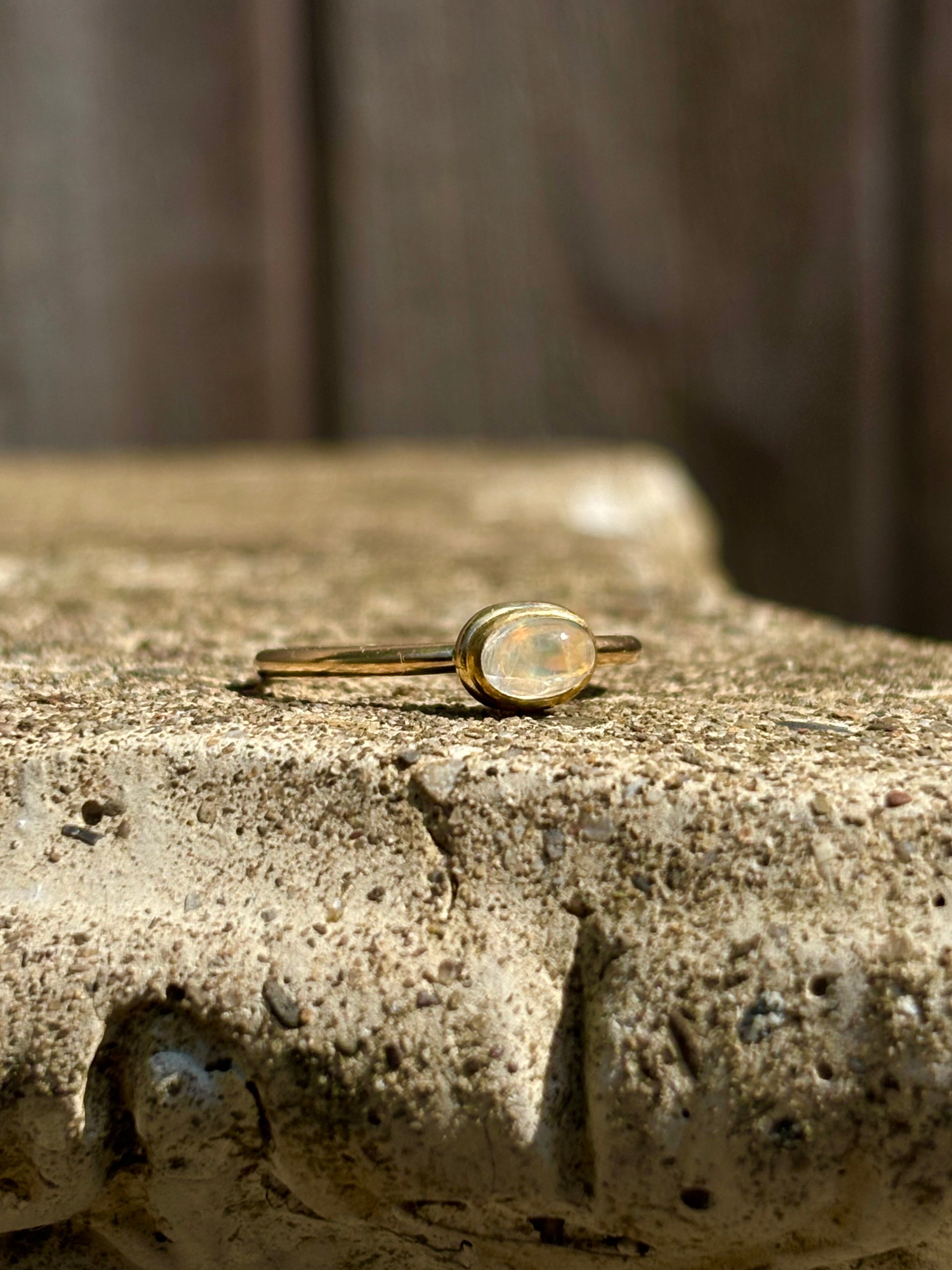 Delicate Moonstone Ring