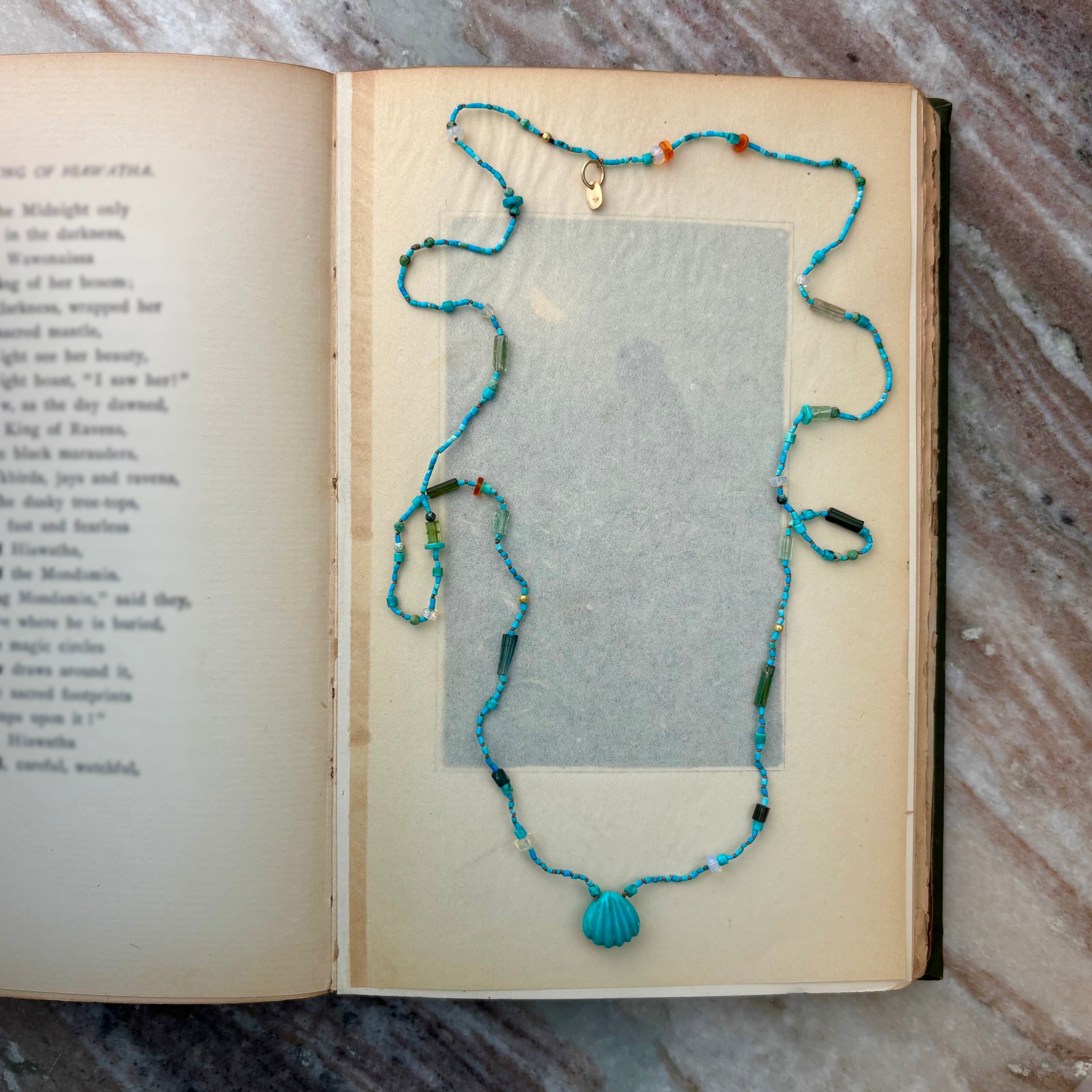 Delicate Coastal Knot in Mermaid