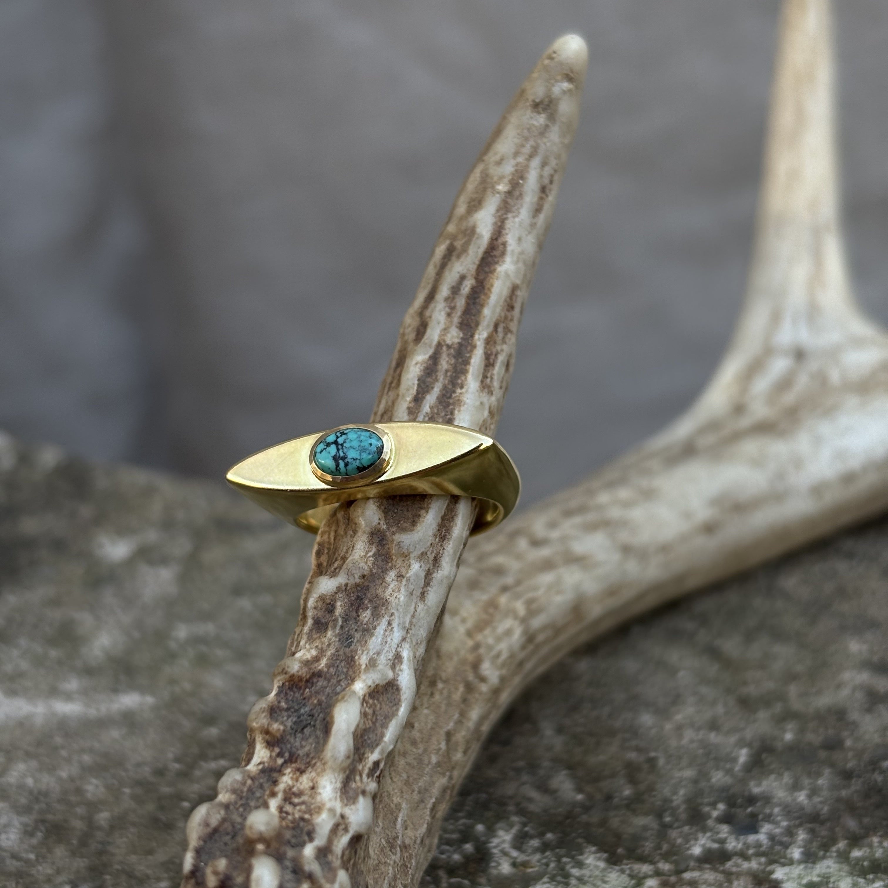 Turquoise Memoria Signet Ring