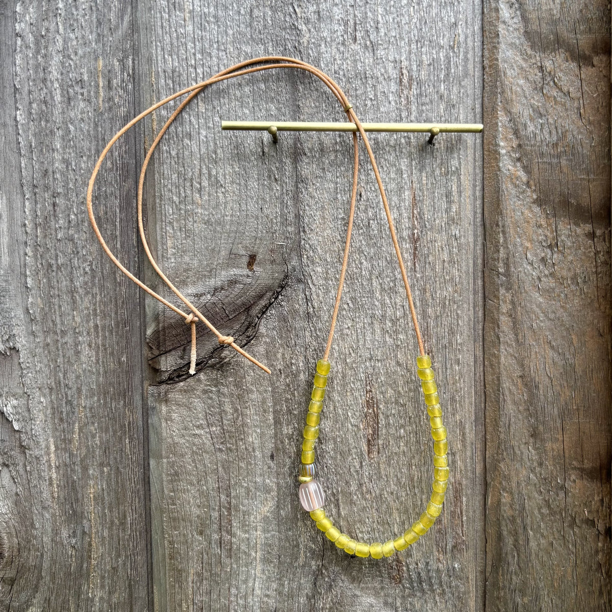 Coastal Slide Necklace in Limoncello