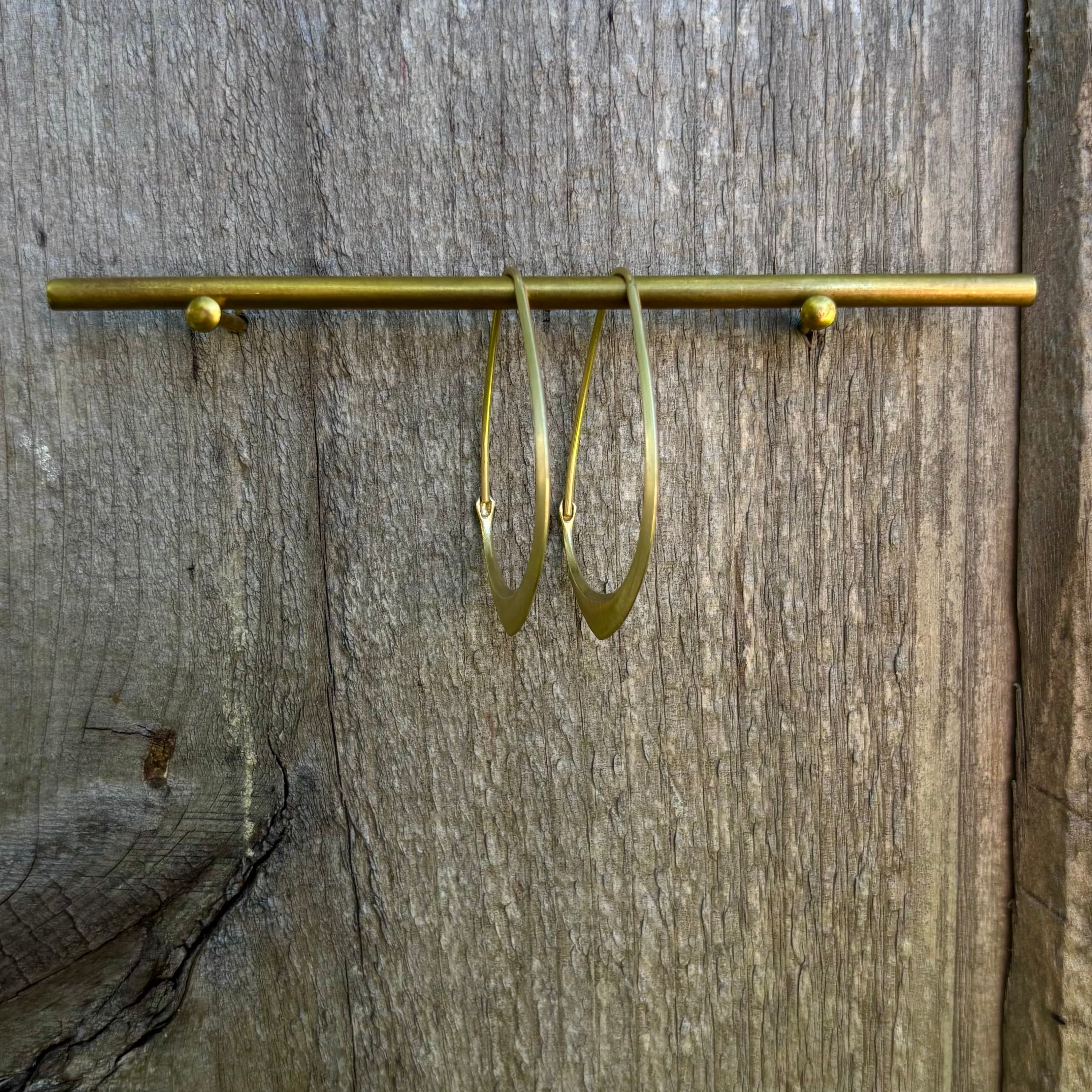 Little Facet Hoops in 14K Gold