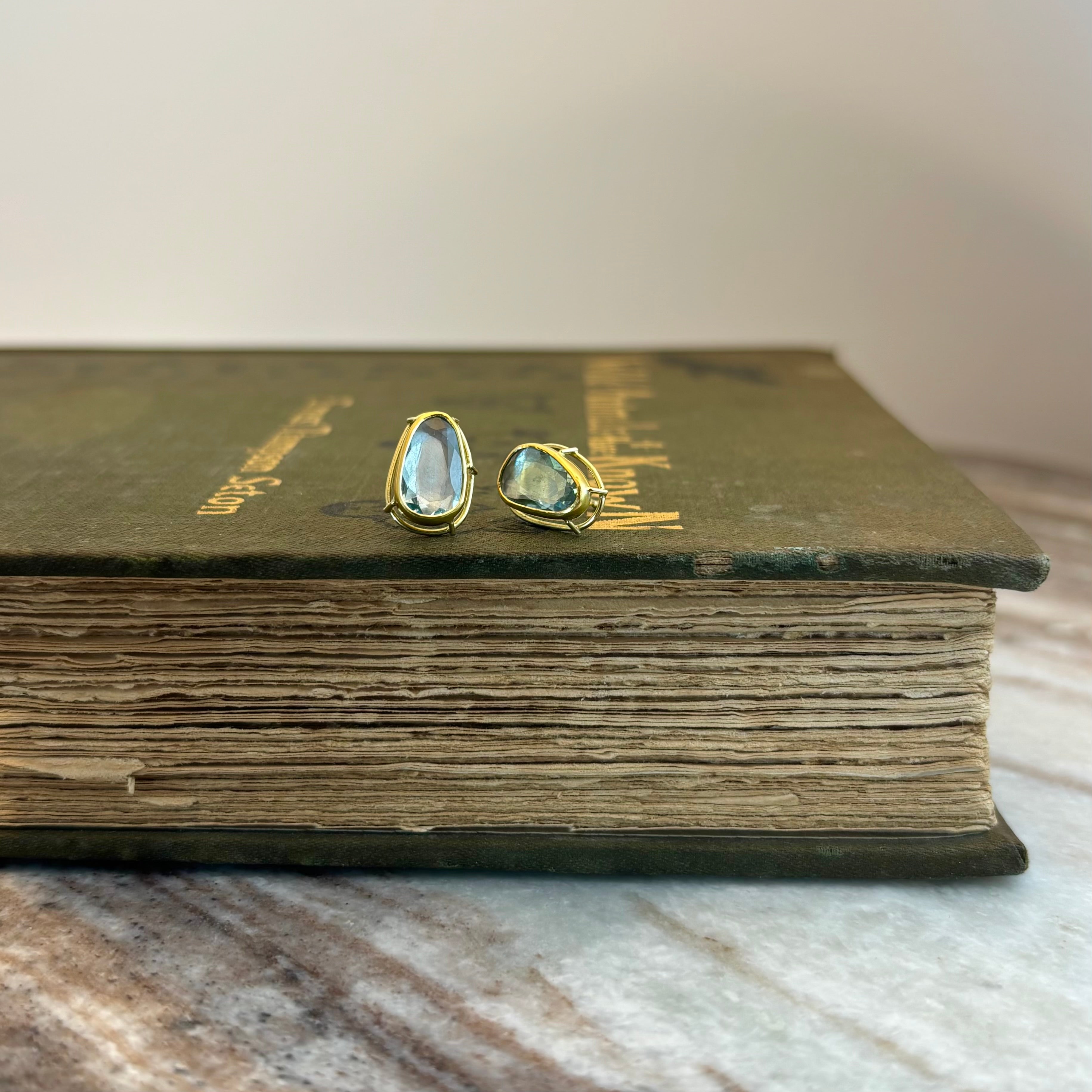 Elevated Aquamarine Earrings