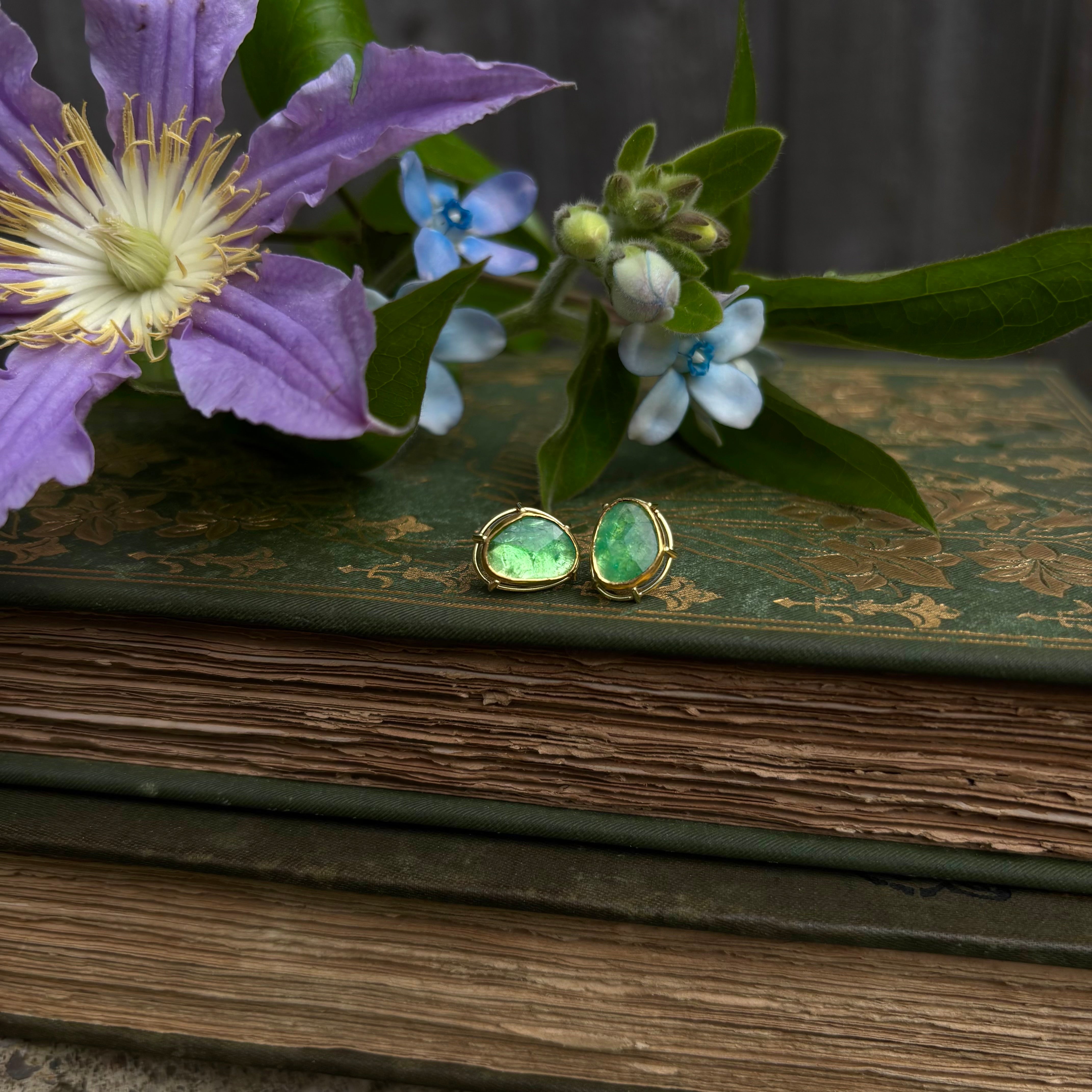 Elevated Emerald Earrings