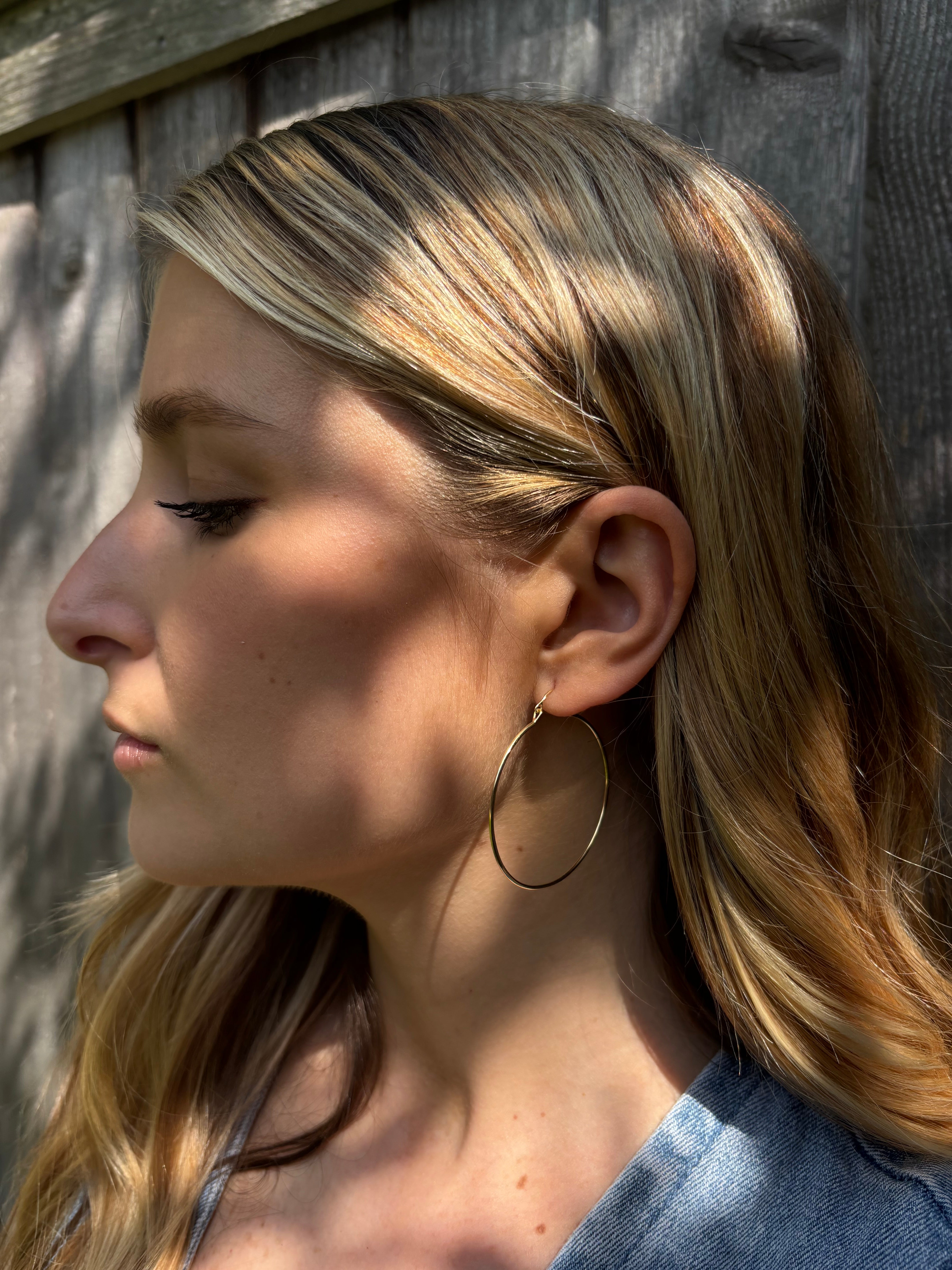 Valance Hoop Earrings, Large