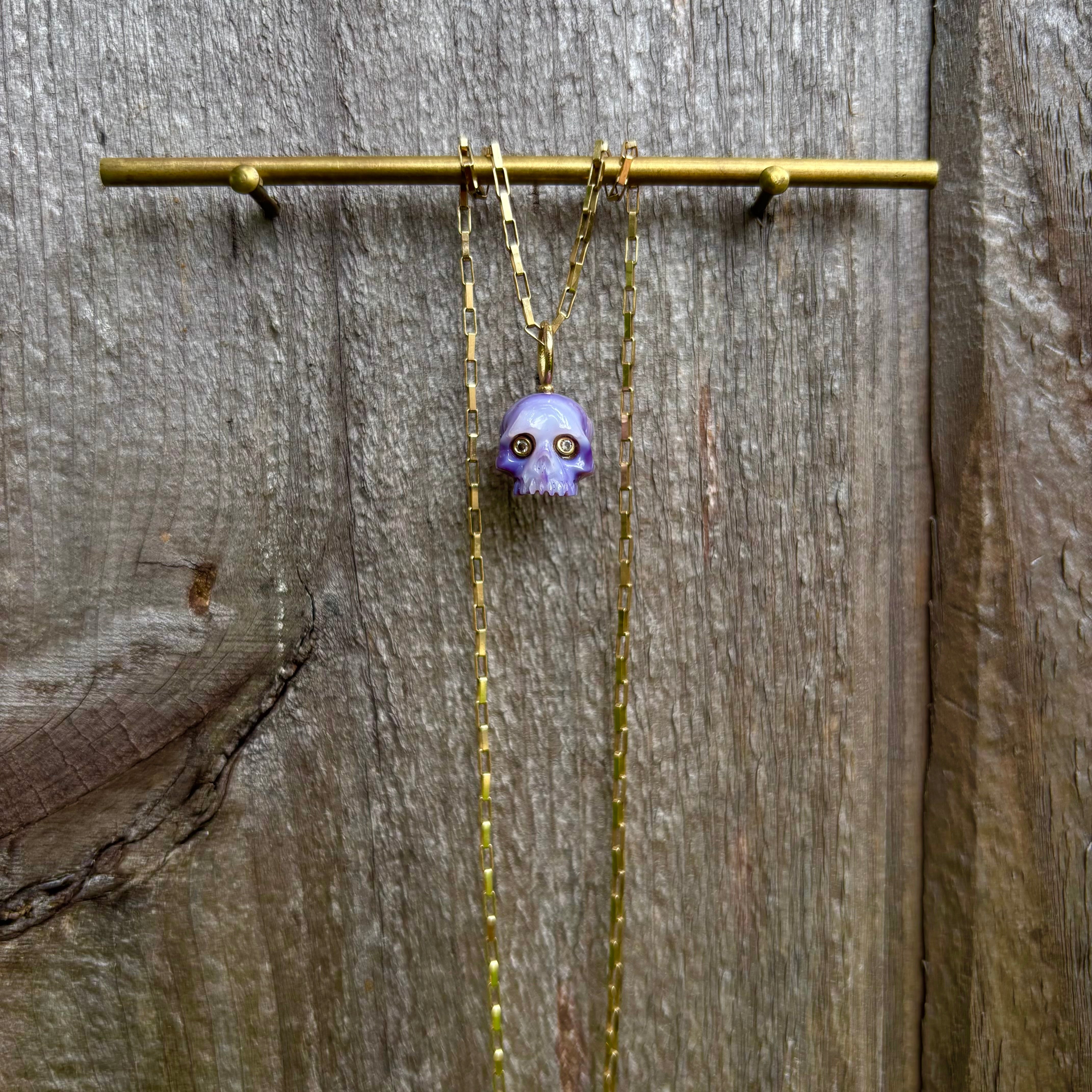Purple Clam Shell Skull Baby