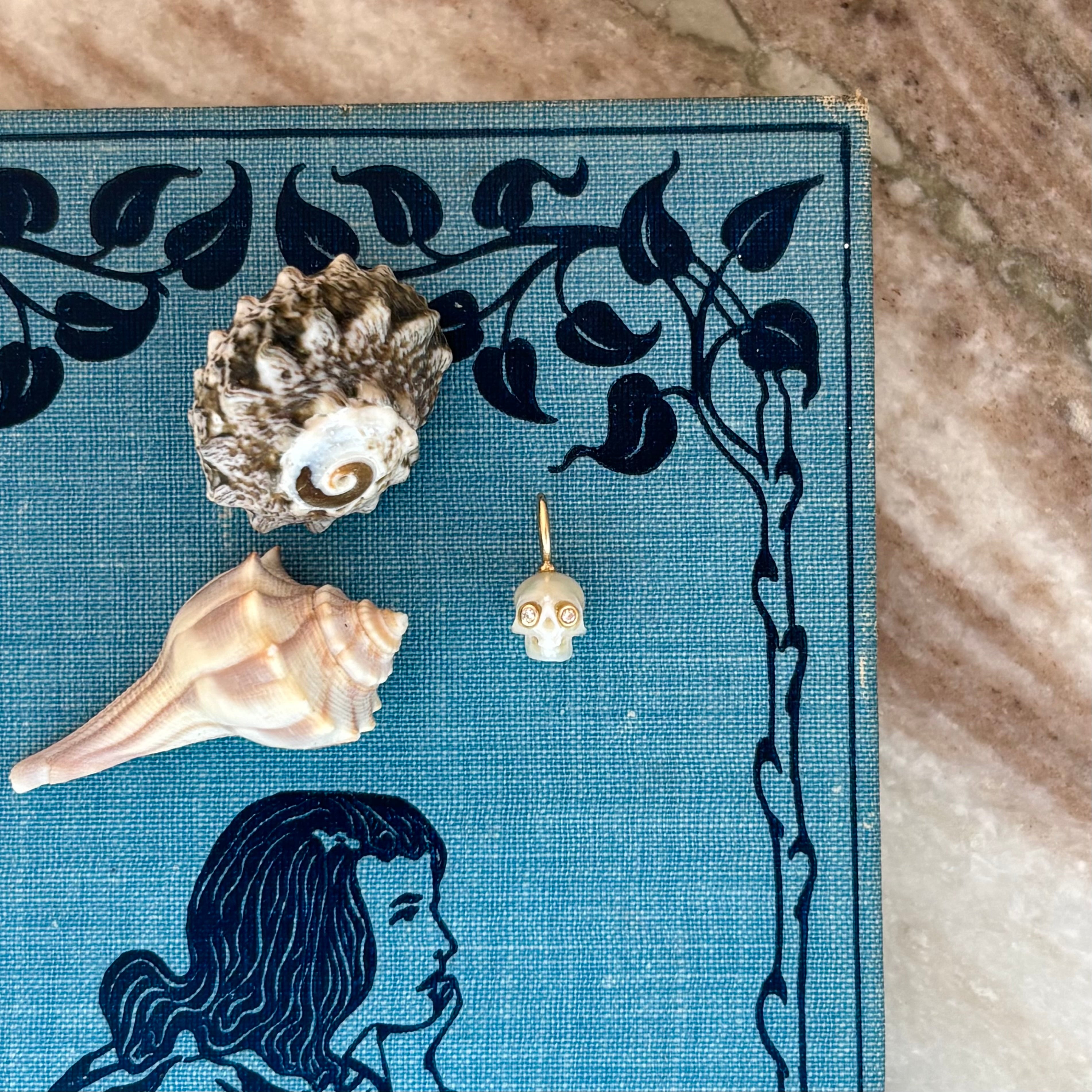 Freshwater Pearl Skull Baby Charm