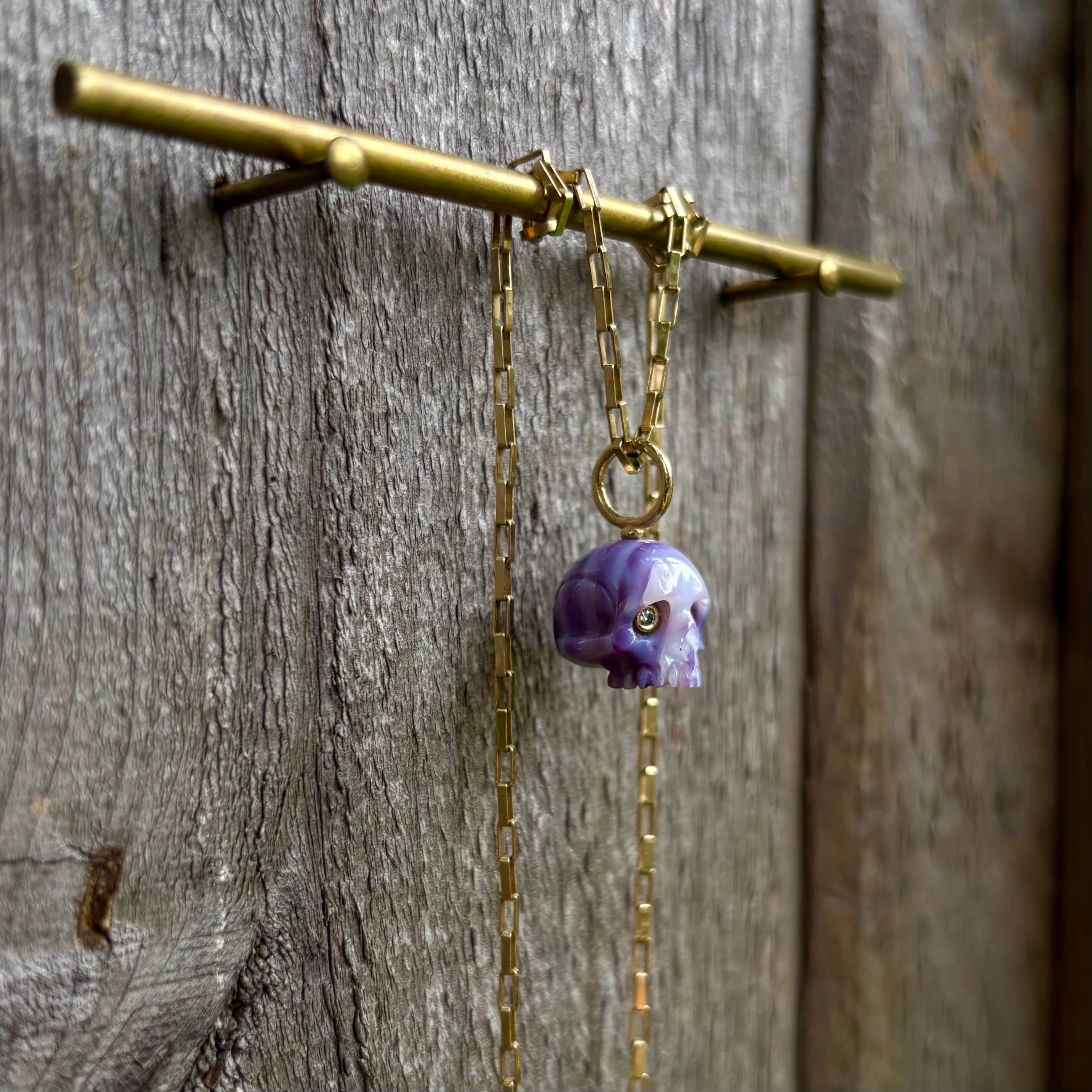 Purple Clam Shell Skull Baby