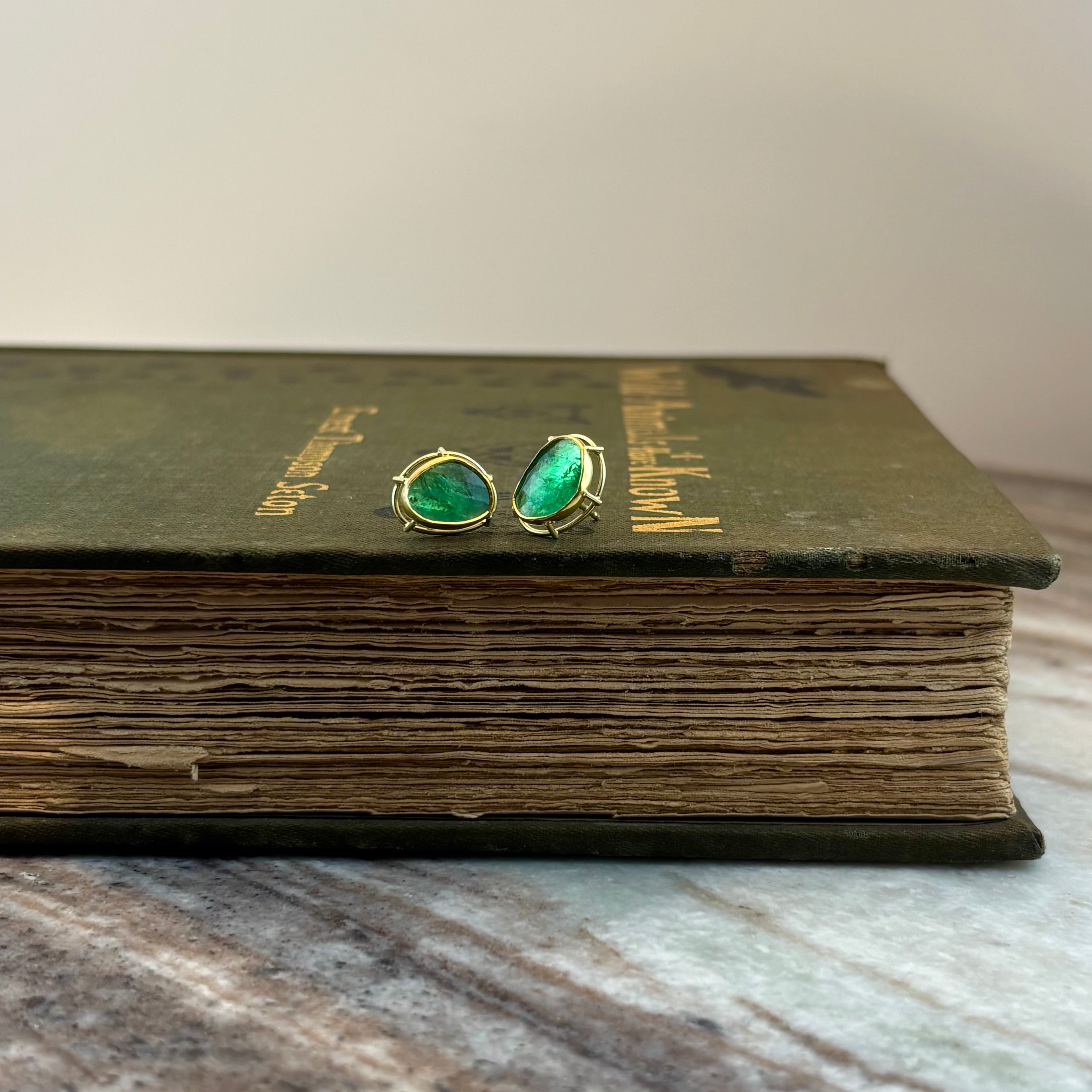 Elevated Emerald Earrings