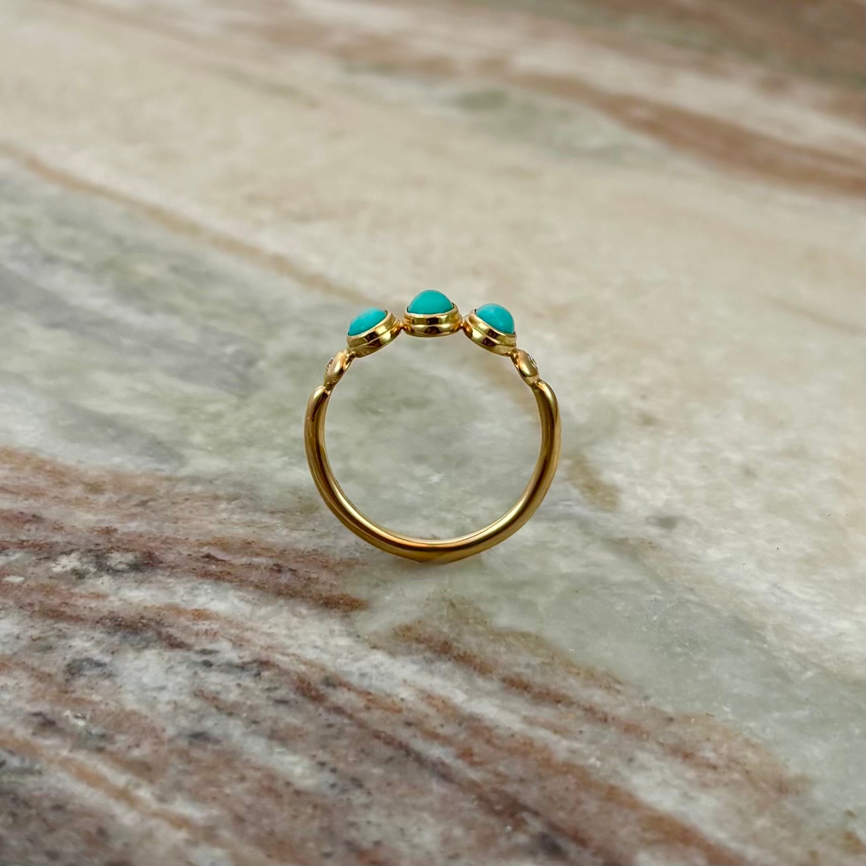 Turquoise & Diamond Ring