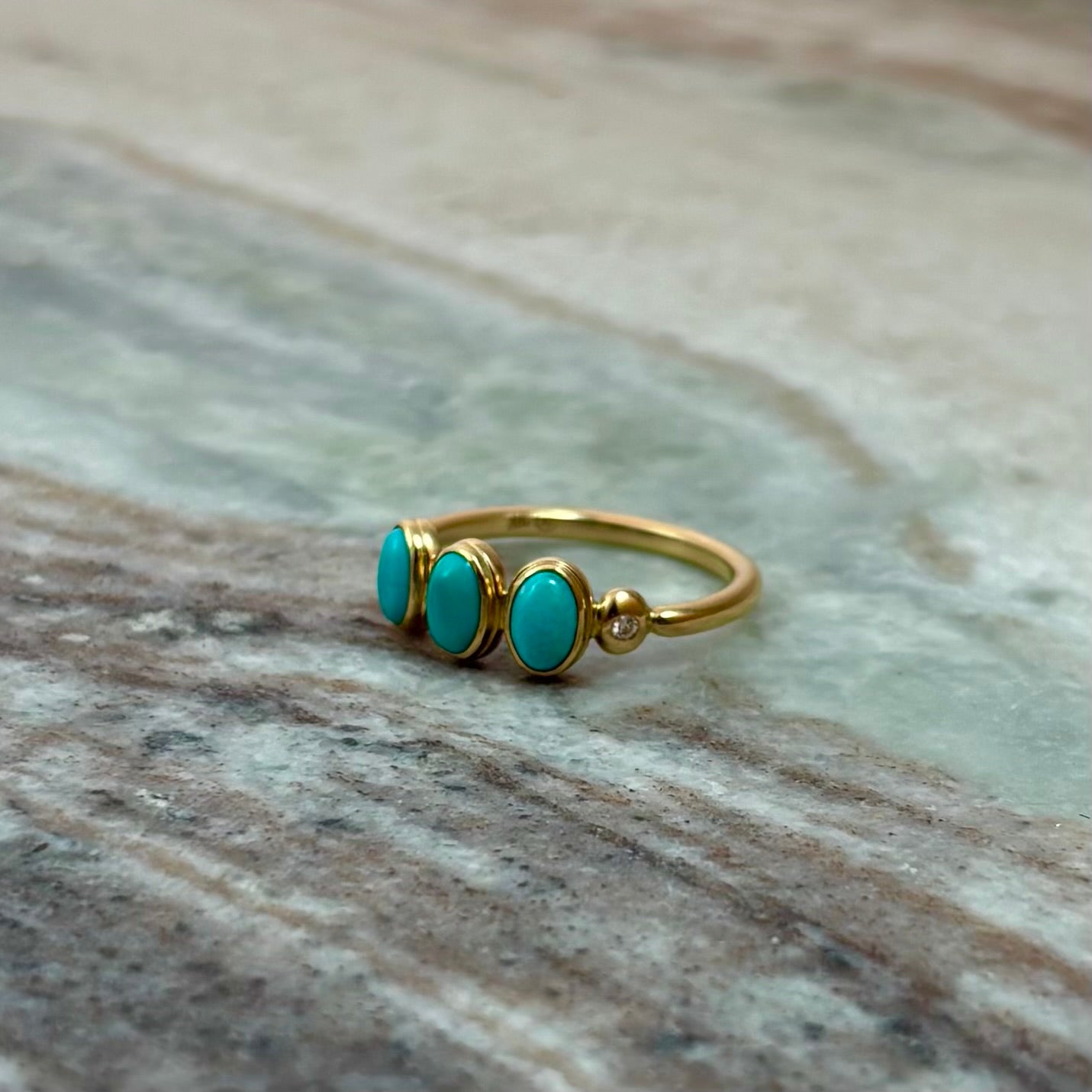 Turquoise & Diamond Ring