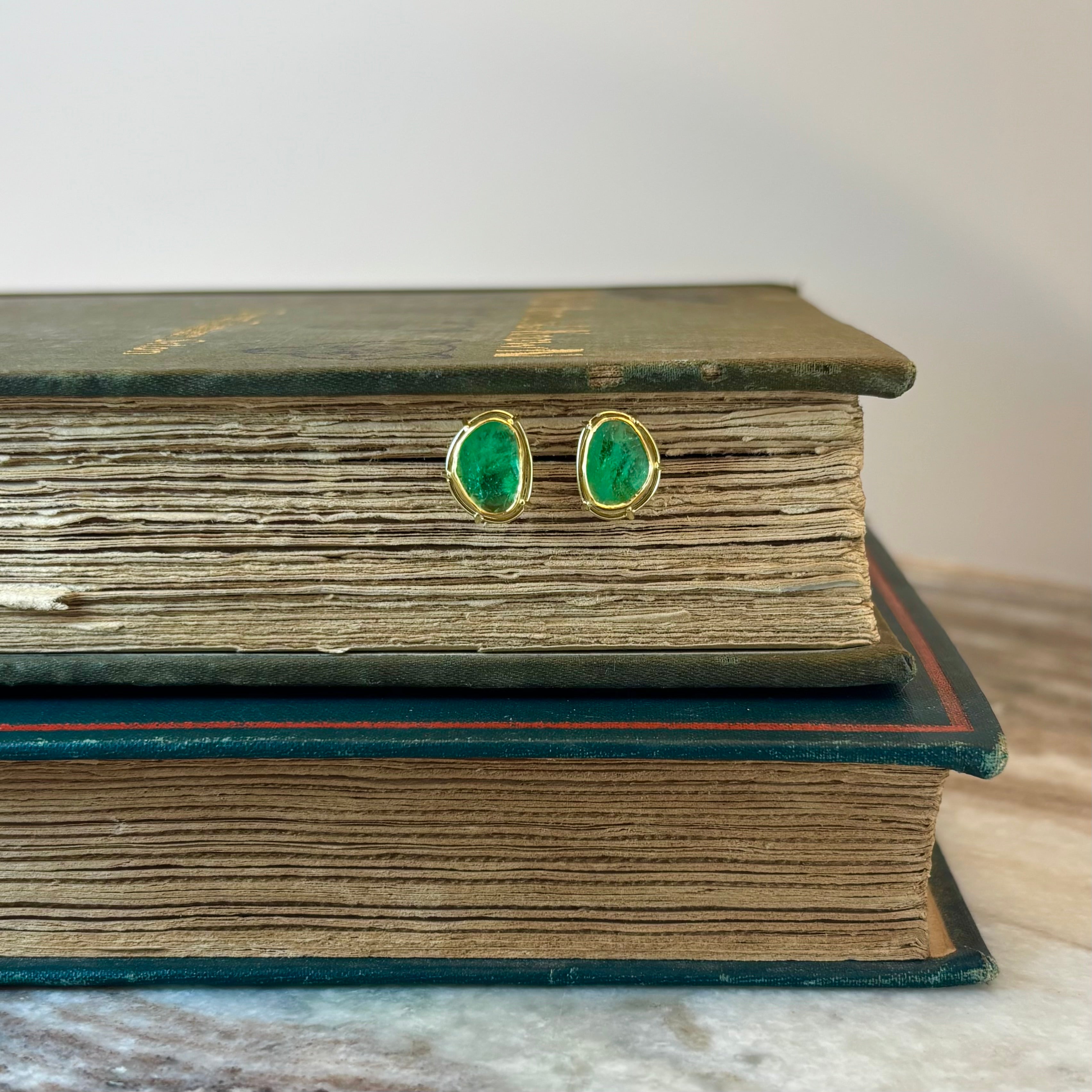 Elevated Emerald Earrings