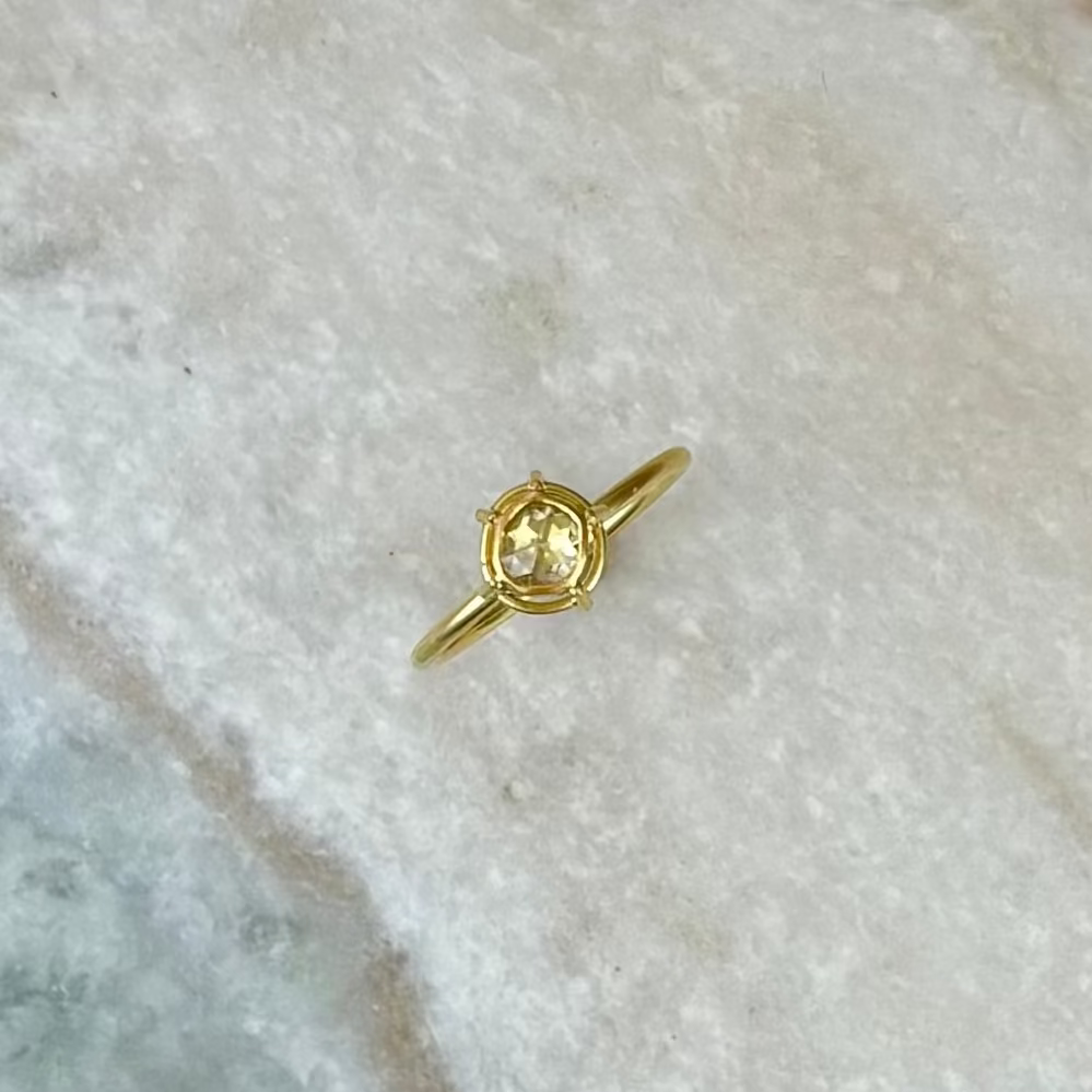 Antique Diamond Ring in 18K & 22K Gold